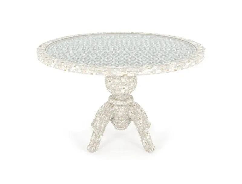 Behrooz 4 seater Dining Table in mother of pearl By Ashborn furniture | Image 2