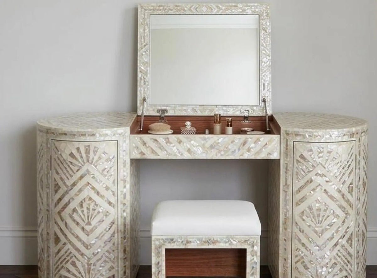 Pearl Heaven mother of pearl dressing table by Ashborn furniture | Image 3