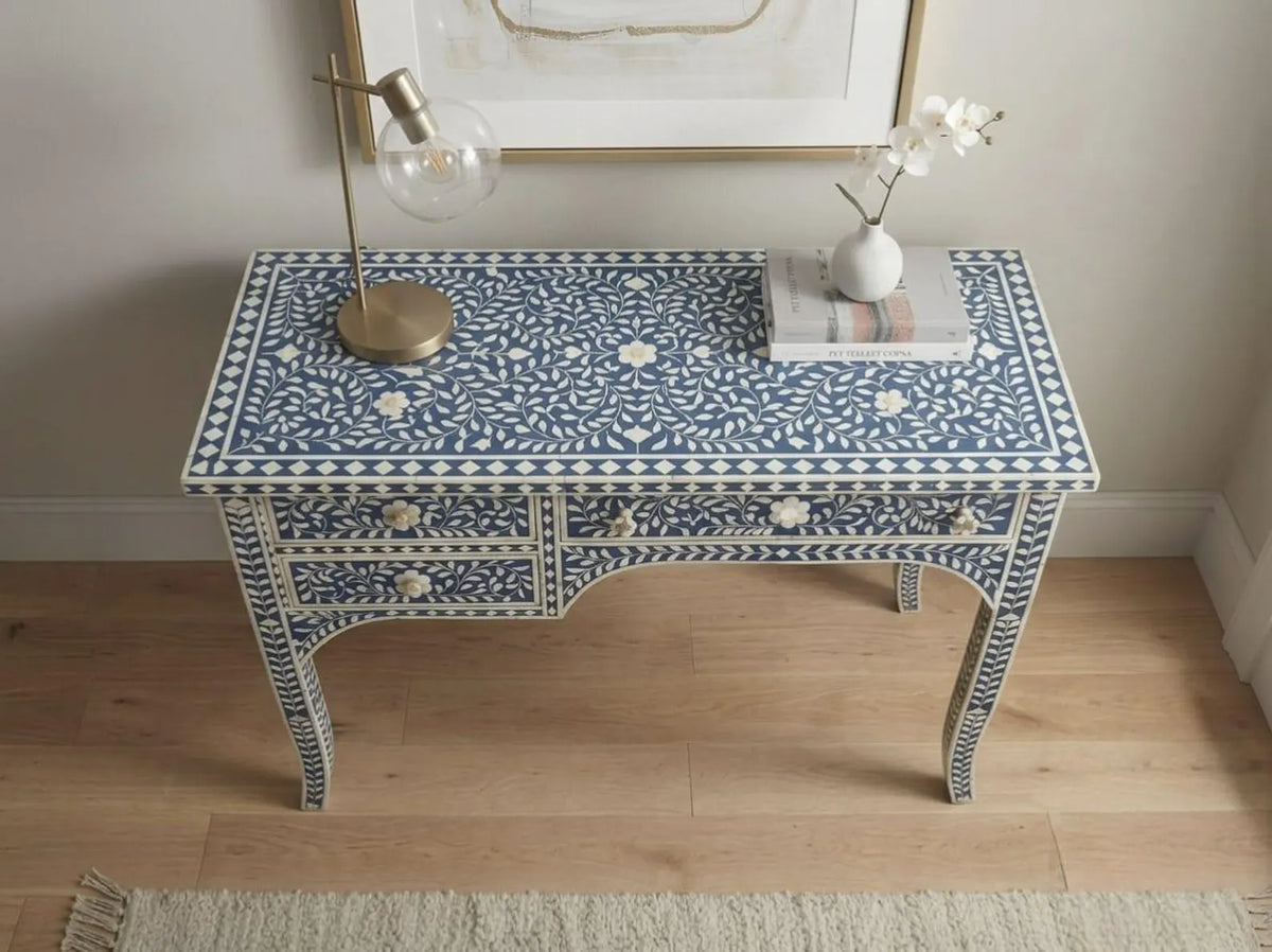 Willow bone inlay study table by Ashborn furniture | Image 4