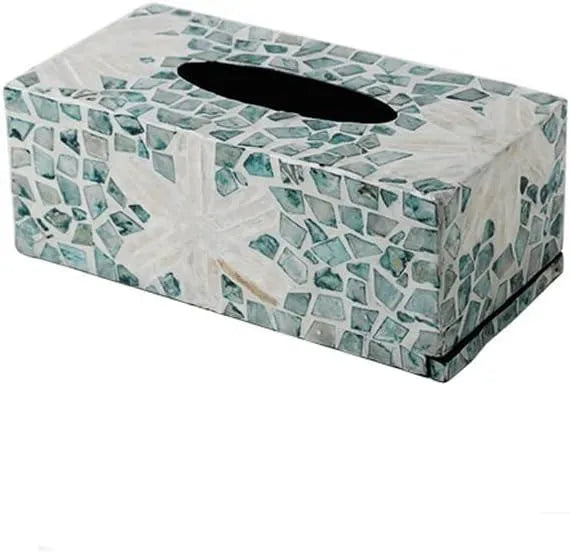 Breezy Blue Diamond Tissue box by Ashborn furniture | Image 2