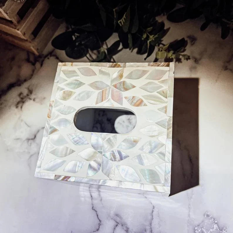 Serenity Herringbone Tissue box By Ashborn furniture | Image 3